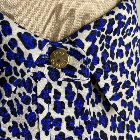 Juicy Couture Animal-Print Button-Up Top Small - Picture 10 of 12